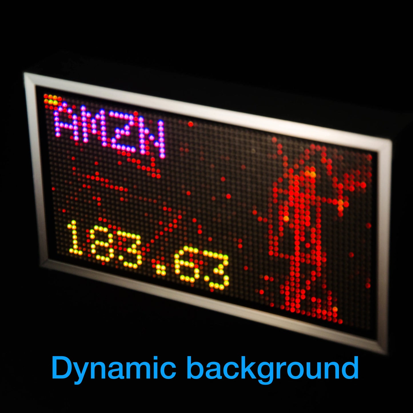 GeekMagic 8inch Big Wall Weather Clock and Stock Bitcoin Price Ticker Display with Big Pixel Screen