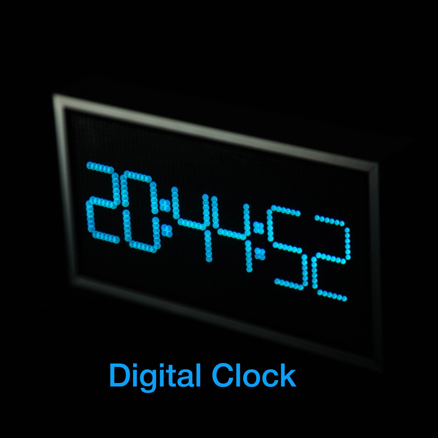 GeekMagic 8inch Big Wall Weather Clock and Stock Bitcoin Price Ticker Display with Big Pixel Screen