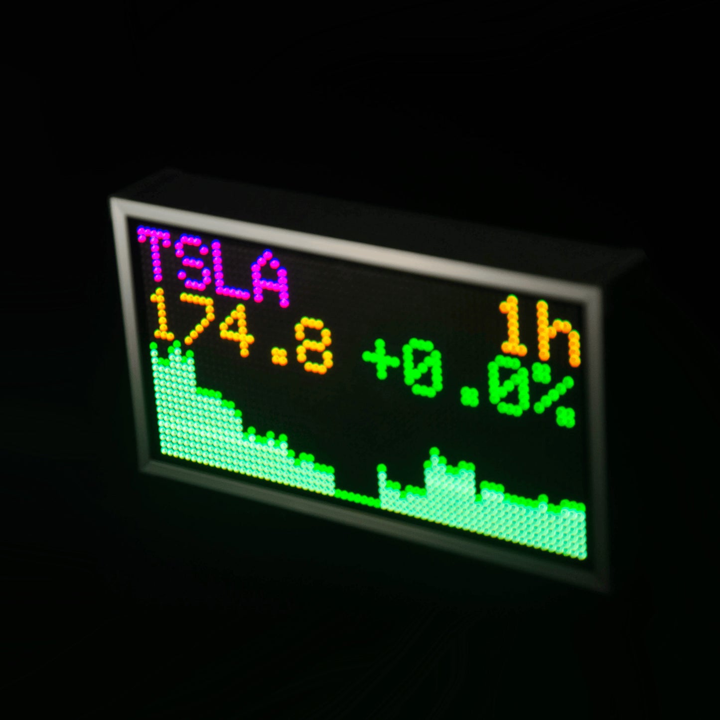 GeekMagic 8inch Big Wall Weather Clock and Stock Bitcoin Price Ticker Display with Big Pixel Screen