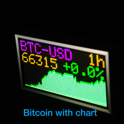 GeekMagic 8inch Big Wall Weather Clock and Stock Bitcoin Price Ticker Display with Big Pixel Screen