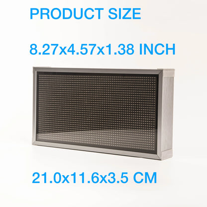 GeekMagic 8inch Big Wall Weather Clock and Stock Bitcoin Price Ticker Display with Big Pixel Screen