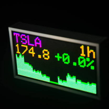 GeekMagic 8inch Big Wall Weather Clock and Stock Bitcoin Price Ticker Display with Big Pixel Screen