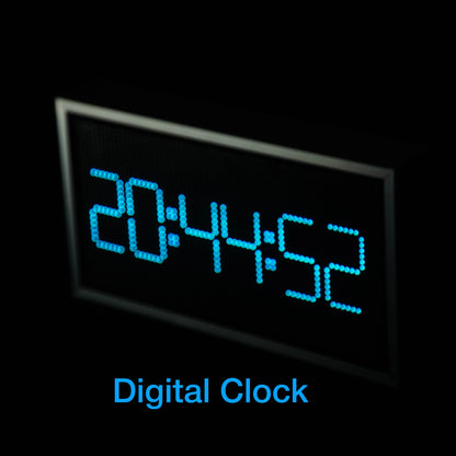 GeekMagic 8inch Big Wall Weather Clock and Stock Bitcoin Price Ticker Display with Big Pixel Screen