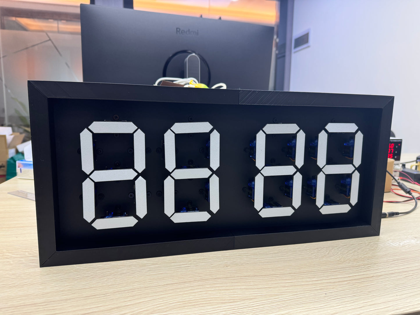 GeekMagic Cyber Clock, cyberpunk mechanical style, cool clock